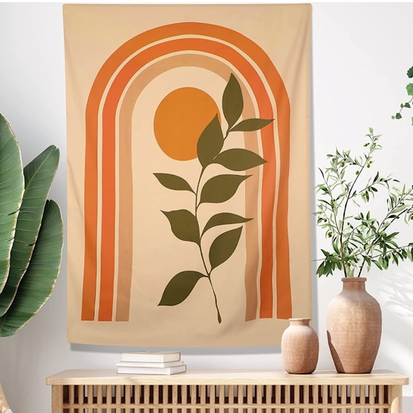 Urban Outfitters Other - Boho Rainbow/Plant/Sun Tapestry Outdoor Indoor Decor Wall Art/Yoga Mat/Bedspread